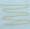 18 Inch Rope Link Chain Necklace In 14k Yellow Gold