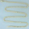 22 Inch Rope Link Chain Necklace In 14k Yellow Gold
