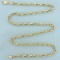 21 Inch Rope Link Chain Necklace In 14k Yellow Gold