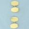 Vintage Cuff Links In 18k Yellow Gold