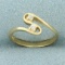 Child's Two Stone Friendship Ring In 14k Yellow Gold