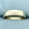 Mens Wedding Band Ring In 14k White Gold