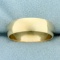 Wide 6mm Wedding Band Ring In 14k Yellow Gold