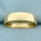 Mens Wedding Band Ring In 14k Yellow Gold