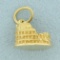 Roman Colosseum Charm Or Pendant In 18k Yellow Gold