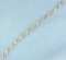 Baguette Diamond Bracelet In 10k Yellow Gold