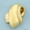 Ribbon Design Pendant In 14k Yellow Gold