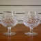 Two Waterford Crystal Alana Brandy Sniffer Glasses
