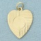 Engravable Heart Pendant In 14k Yellow Gold