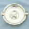 Vintage Llama Or Alpaca Peruvian Ash Tray In Sterling Silver