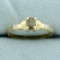Color Changing Diaspore And Diamond Ring In 10k Yellow Gold