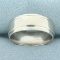 Mens Wedding Band Ring In 10k White Gold