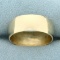 Mens Wide Wedding Band Ring In 10k Yellow Gold