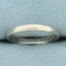 Womens Thin Wedding Band Ring In 14k White Gold
