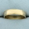 Mens Wedding Band Ring In 14k Yellow Gold