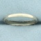 Womens Thin Wedding Band Ring In 14k White Gold