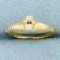 Two Stone Diamond Ring In 10k Yellow Gold