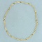 Italian Made Twisting Curb Link Chain Bracelet In 10k Yellow Gold