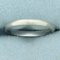 Womens Thin Wedding Band Ring In 14k White Gold