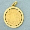 1912 Swiss Helvetia 20 Franc Gold Coin In 18k Yellow Gold Pendant