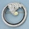 Custom Designer Antique Fancy Yellow And White Diamond Brooch Pin In Platinum