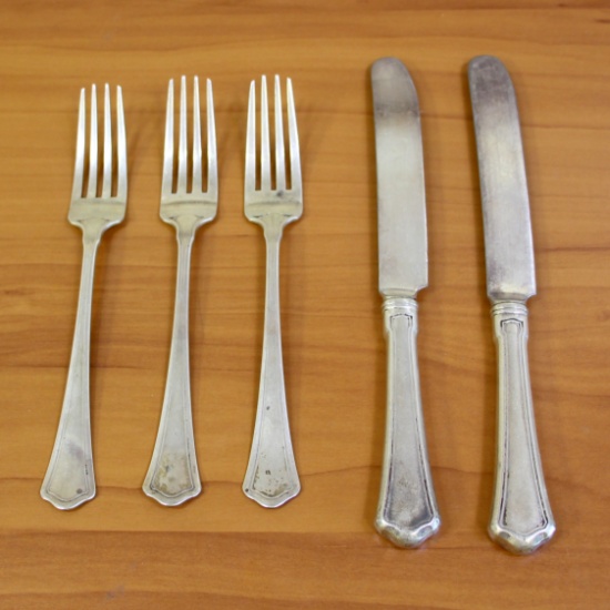 Wallace Washington Five Piece Sterling Silver Flatware Set