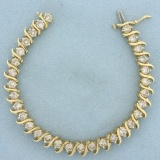 10ct Tw Diamond Tennis Bracelet In 14k Yellow Gold