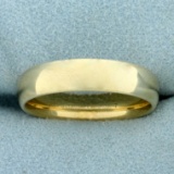 Wedding Band Ring In 14k Yellow Gold