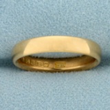 Vintage Wedding Band Ring In 22k Yellow Gold