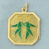 Unique Friendship Pendant In 18k Yellow Gold