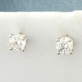 1/2ct Tw Diamond Stud Earrings In 14k White Gold