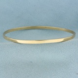 Classic Bangle Bracelet In 10k Yellow Gold