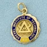Drexel Institute Of Technology Charm Or Pendant In 14k Yellow Gold