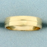 Vintage Wedding Band Ring In 14k Yellow Gold