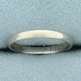 Womens Thin Wedding Band Ring In 14k White Gold
