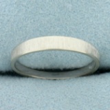 Coin Edge Design Band Ring In 14k White Gold