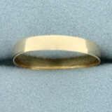 Mens Wedding Band Ring In 14k Yellow Gold
