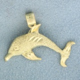 Dolphin Pendant In 14k Yellow Gold