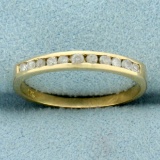 Womens Diamond Wedding Band Ring In 14k Yellow Gold