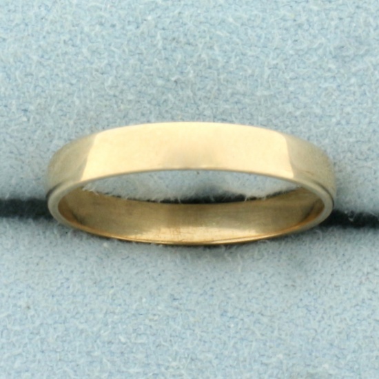 Womens Wedding Band Ring In 10k Yellow Gold