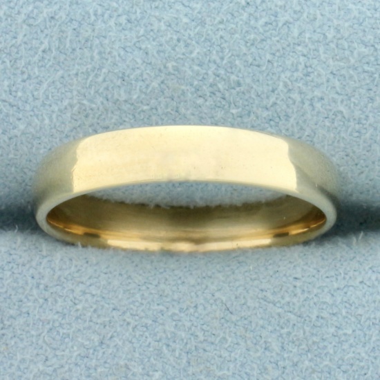 Mens Wedding Band Ring In 10k Yellow Gold
