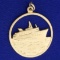 Cruise Ship Pendant In 14k Yellow Gold