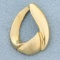 Designer Pendant Or Slide In 14k Yellow Gold