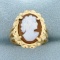 Cameo Ring In 14k Yellow Gold