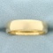 Mens 6.4mm Wedding Band Ring In 14k Yellow Gold.