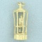 Bird Cage Traffic Policeman Hamilton Bermuda Pendant In 14k Yellow Gold