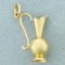 Antique Wine Pitcher Charm Or Pendant In 14k Yellow Gold