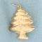 Christmas Tree Pendant In 14k Rose Gold