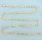 Italian Made 24 Inch Anchor Link Chain Necklace In 14k Yellow Gold