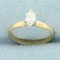 Solitaire Marquise Diamond Engagement Ring In 14k Yellow Gold